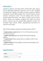 Laboratory And Deep Freezer LDF-03-2