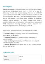 Laboratory And Deep Freezer LDF-04-2