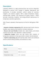 Pharmaceutical And Vaccine Refrigerator PHR-03-2