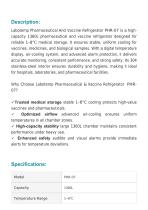 Pharmaceutical And Vaccine Refrigerator PHR-07-2