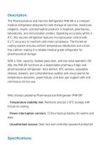 Pharmaceutical And Vaccine Refrigerator PHR-09-2