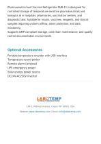 Pharmaceutical And Vaccine Refrigerator PHR-11-5