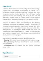 Pharmaceutical And Vaccine Refrigerator PHR-18-2