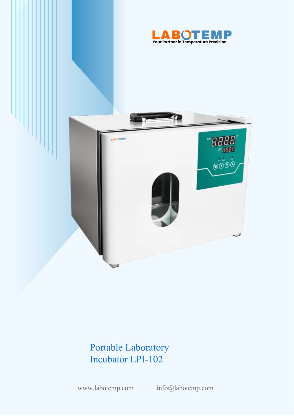 Portable Laboratory Incubator LPI-102 - Labotemp Systems