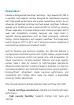 Refrigerated Benchtop Centrifuge – High Speed LRC-204-2