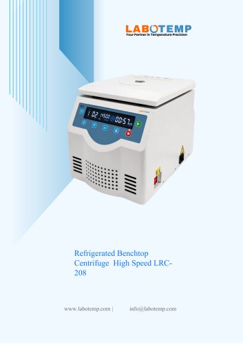 Refrigerated Benchtop Centrifuge – High Speed LRC-208