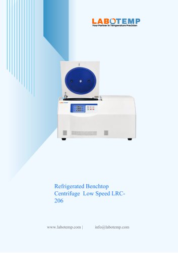 Refrigerated Benchtop Centrifuge – Low Speed LRC-206