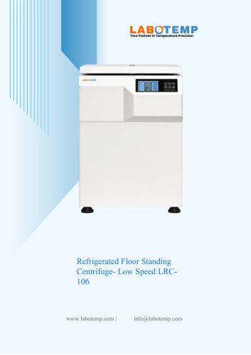 Refrigerated Floor Standing Centrifuge- Low Speed LRC-106