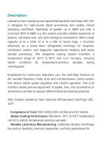 Refrigerated Floor Standing Centrifuge- Low Speed LRC-107-2
