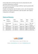 Refrigerated Floor Standing Centrifuge- Low Speed LRC-107-5