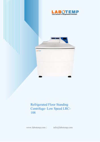 Refrigerated Floor Standing Centrifuge- Low Speed LRC-108