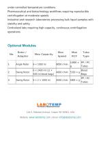 Refrigerated Floor Standing Centrifuge- Low Speed LRC-108-5