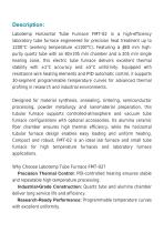 Tube Furnace 1200°C | 205 mm Heating Zone FMT-02-2