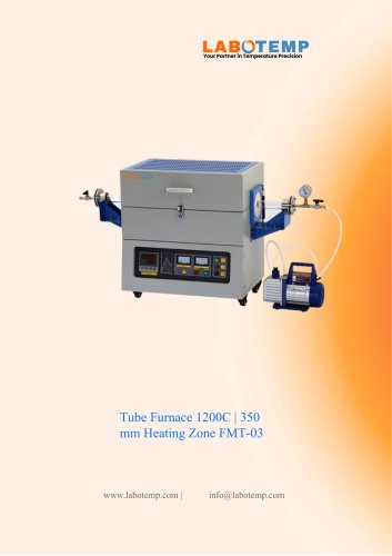 Tube Furnace 1200°C | 350 mm Heating Zone FMT-03