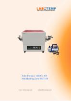 Tube Furnace 1400°C | 205 Mm Heating Zone FMT-08-1