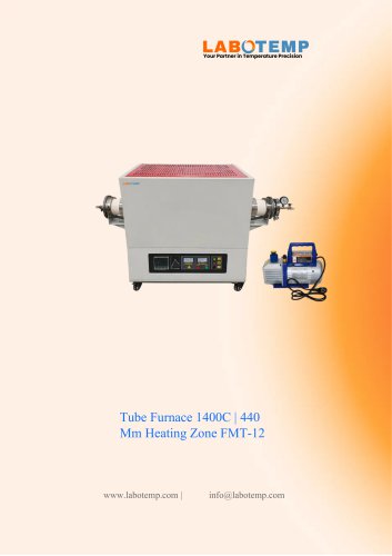 Tube Furnace 1400°C | 440 Mm Heating Zone FMT-12