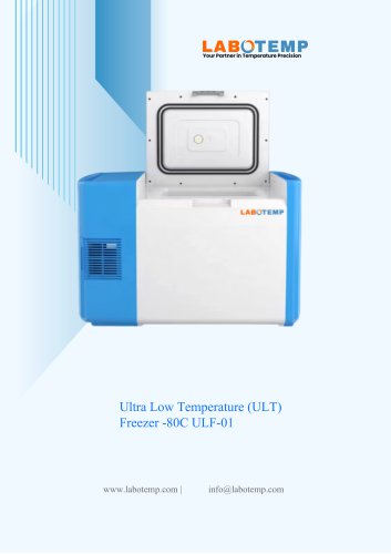 Ultra Low Temperature (ULT) Freezer -80°C ULF-01