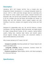 Ultra Low Temperature (ULT) Freezer -80°C ULF-02-2