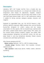 Ultra Low Temperature (ULT) Freezer -80°C ULF-03-2
