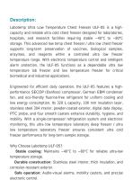 Ultra Low Temperature (ULT) Freezer -80°C ULF-05-2