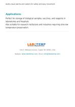 Ultra Low Temperature (ULT) Freezer -80°C ULF-05-5