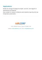 Ultra Low Temperature (ULT) Freezer -80°C ULF-05-5