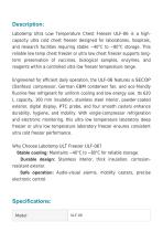 Ultra Low Temperature (ULT) Freezer -80°C ULF-06-2