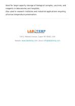Ultra Low Temperature (ULT) Freezer -80°C ULF-06-5