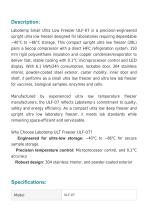 Ultra Low Temperature (ULT) Freezer -86°C ULF-07-2