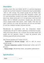 Ultra Low Temperature (ULT) Freezer -86°C ULF-07-2