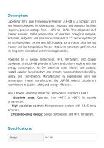 Ultra Low Temperature (ULT) Freezer -86°C ULF-08-2