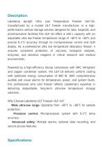 Ultra Low Temperature (ULT) Freezer -86°C ULF-10-2
