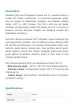 Ultra Low Temperature (ULT) Freezer -86°C ULF-11-2