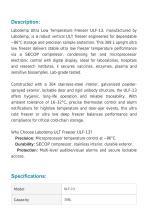 Ultra Low Temperature (ULT) Freezer -86°C ULF-13-2