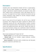 Ultra Low Temperature (ULT) Freezer -86°C ULF-14-2
