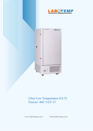 Ultra Low Temperature (ULT) Freezer -86°C ULF-15