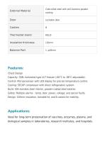 Ultra Low Temperature (ULT) Freezer -86°C ULF-16-4