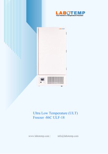 Ultra Low Temperature (ULT) Freezer -86°C ULF-18