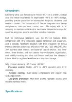 Ultra Low Temperature (ULT) Freezer -86°C ULF-18-2