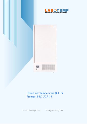 Ultra Low Temperature (ULT) Freezer -86°C ULF-18