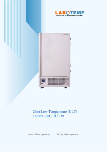Ultra Low Temperature (ULT) Freezer -86°C ULF-19