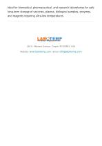 Ultra Low Temperature (ULT) Freezer -86°C ULF-19-5