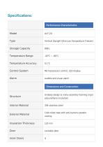 Ultra Low Temperature (ULT) Freezer -86°C ULF-20-3