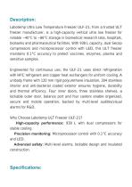 Ultra Low Temperature (ULT) Freezer -86°C ULF-21-2