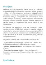 Ultra Low Temperature (ULT) Freezer -86°C ULF-26-2