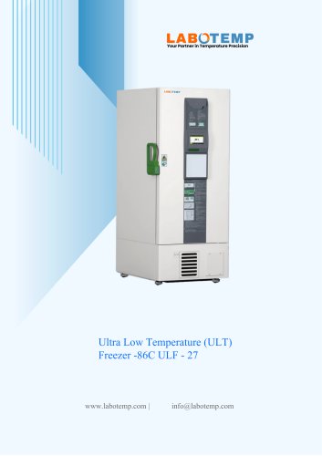 Ultra Low Temperature (ULT) Freezer -86°C ULF - 27