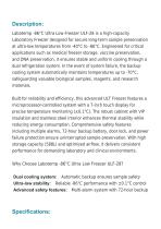 Ultra Low Temperature (ULT) Freezer -86°C ULF-28-2