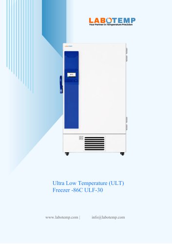 Ultra Low Temperature (ULT) Freezer -86°C ULF-30