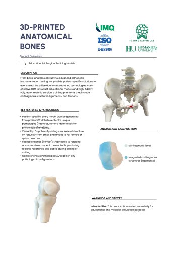 ANATOMICAL BONES DATA-SHEET