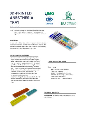 TRAY DATA-SHEET